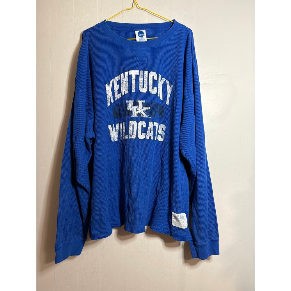 NCAA by KA Inc. 2XL University of Kentucky Wildcats Long Sleeve Mens Waffle Knit
